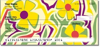 Girly Flower Personalized Checks
