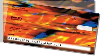 Glass Art Side Tear Design Checks