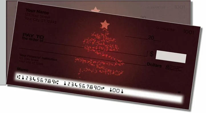 Glowing Tree Side Tear Personal Checks