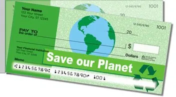 Going Green Side Tear Design Checks