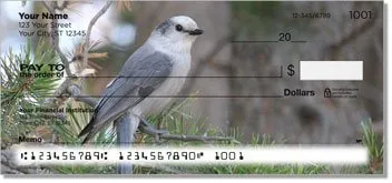 Gray Jay Bird Design Checks