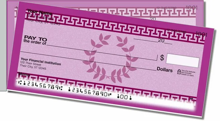 Greek to Me Side Tear Personal Checks