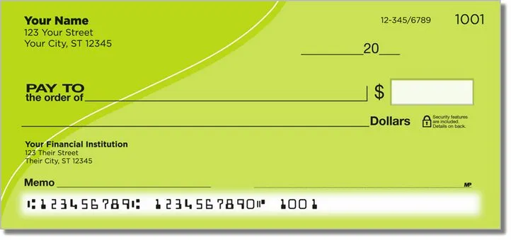 Green Curve Personal Checks