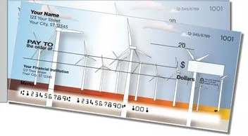 Green Living Side Tear Personalized Checks