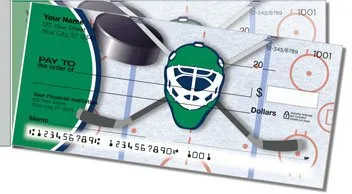 Green and Blue Hockey Side Tear Checks