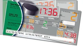 Green and Blue Hockey Side Tear Design Checks