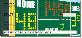 Green and Gold Football Fan Checks
