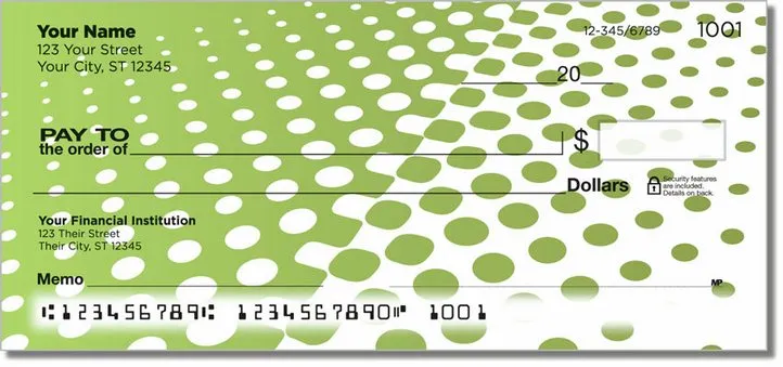 Halftone Personal Checks