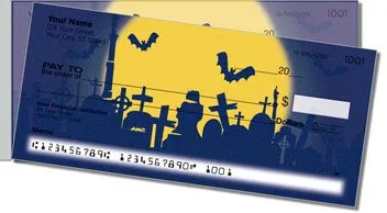 Halloween Graveyard Side Tear Design Checks