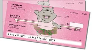 Happy Hippo Side Tear Design Checks
