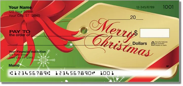 Happy Holidays 2 Personal Checks