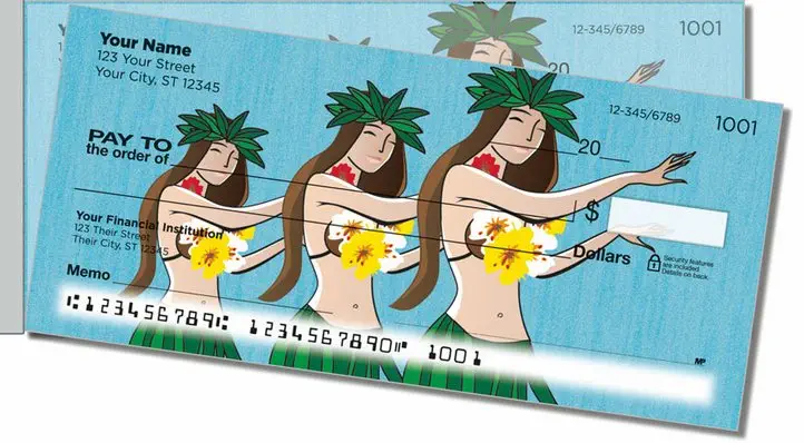 Hawaii Vacation Side Tear Personal Checks