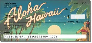 Hawaiian Art Personalized Checks