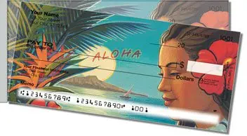 Hawaiian Art Side Tear Design Checks