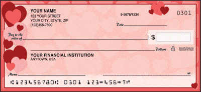 Hearts Personal Checks