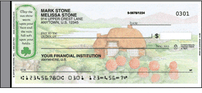 Irish Blessings Side Tear Personal Checks