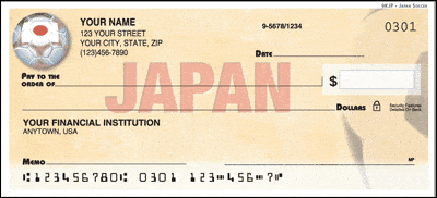 Japan World Soccer Personal Checks