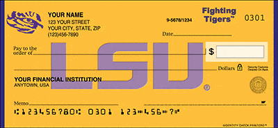 LSU Logo Personal Checks