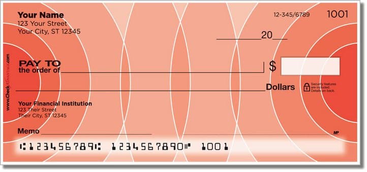 Orange Networker Personal Checks