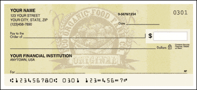 Organically Delicious Personal Checks