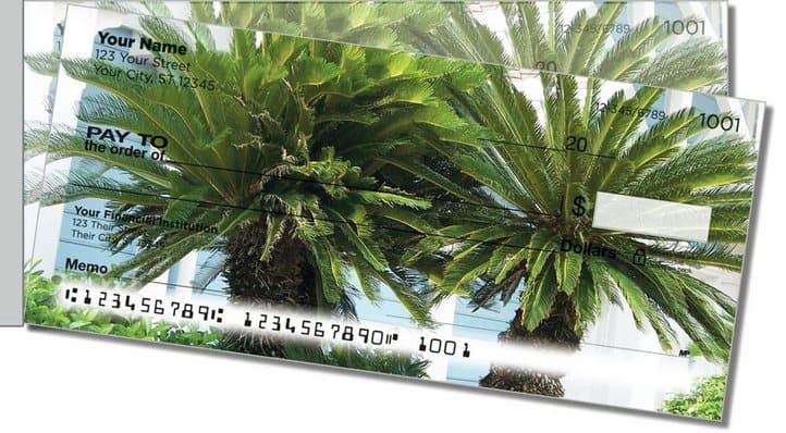 Palm Tree Side Tear Personal Checks