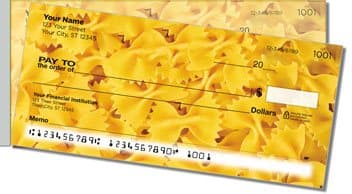 Pasta Side Tear Personalized Checks