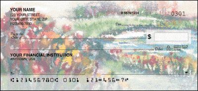Pastel Gardens Personal Checks