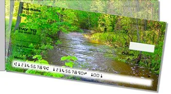 Peaceful River Side Tear Personalized Checks