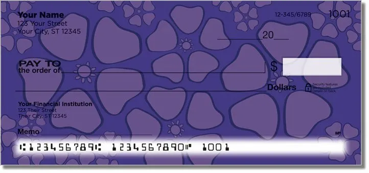 Petal Pattern Personal Checks