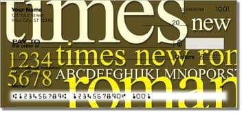 Pick a Font Design Checks