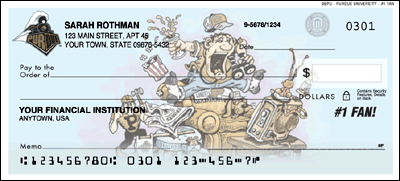 Purdue No 1 Fan Personal Checks