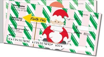 Santa Claus Side Tear Personalized Checks