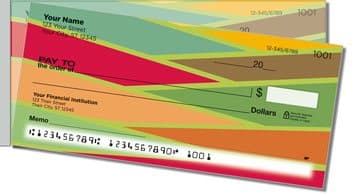 Slats of Color Side Tear Personalized Checks