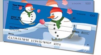 Snowman Side Tear Personalized Checks