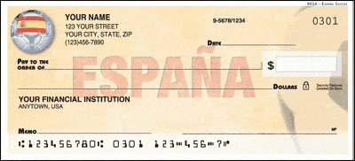 Spain World Soccer Personal Checks