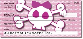 Stylish Skull Personalized Checks