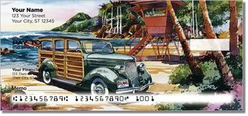 Surfin Woodies Personalized Checks