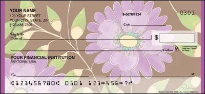 Sweet Blooms Personal Checks