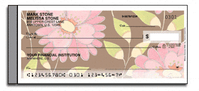 Sweet Blooms Side Tear Personal Checks