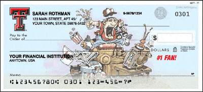 Texas Tech No 1 Fan Personal Checks