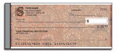 Textures Side Tear Personal Checks