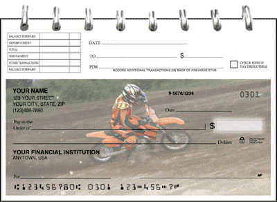 Top Stub PhotoRotating Series Personal Checks