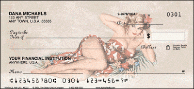 Vintage Pin-Ups Personal Checks