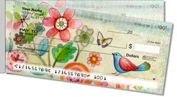 Zipkin Tree of Life Side Tear Personalized Checks