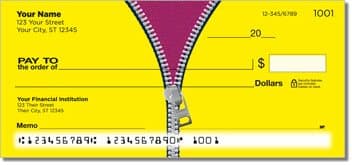 Zipper Personalized Checks